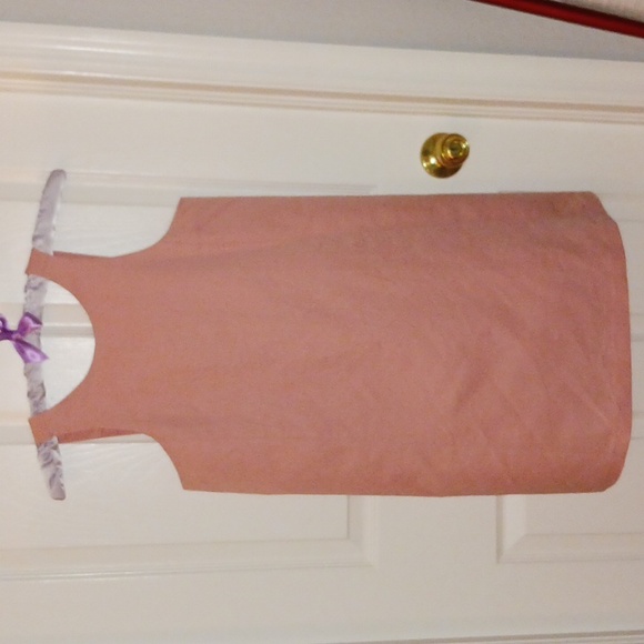 Linen/Cotton Lined Pink Dress - Picture 1 of 6
